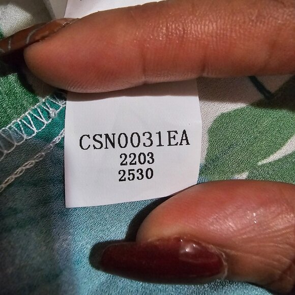 CUPSHE Women's Leafy Cutout Maxi Sleeveless Dress - Picture 13 of 13